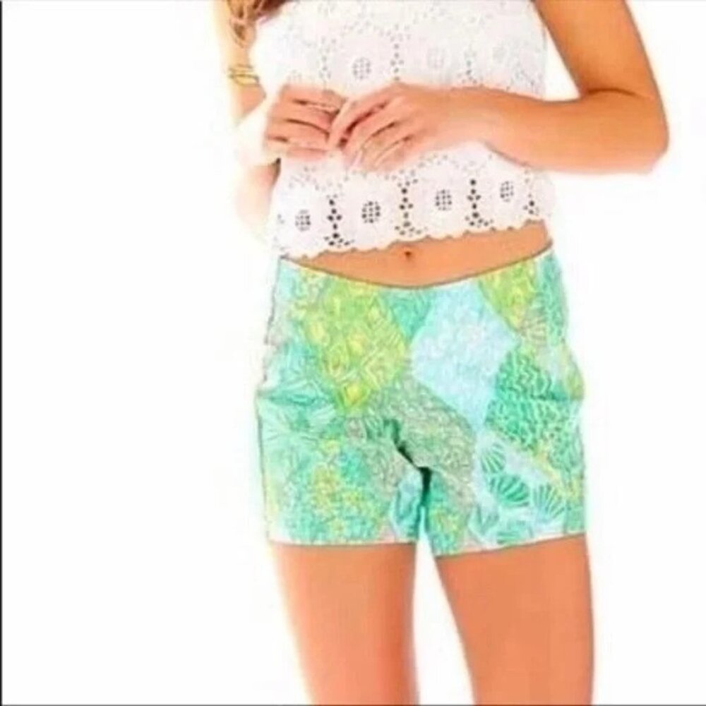 Lilly Pulitzer Deenie Sun Dance Multicolored Shorts Size 2 NWOT